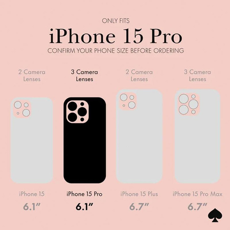 Kate Spade New York védő MagSafe - iPhone 15 Pro tok (szétszórt virágok)