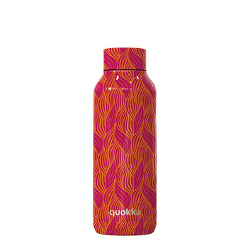 Quokka Solid - Borraccia termica in acciaio inox 510 ml (Orange Bloom)