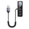 USAMS US-SJ503 - Hands-free set with FM transmitter Bluetooth 5.0 (black)