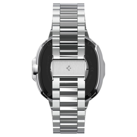 Spigen Bezel Tune Pro Pilot - Case / Protective Bezel for Samsung Galaxy Watch 8 Classic 46 mm (Silver)