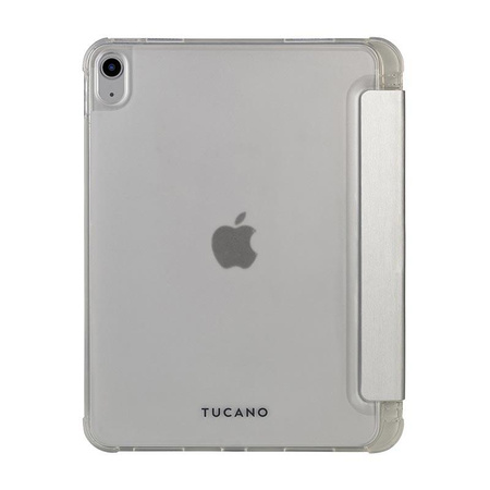Tucano Satin Case - Etui pour iPad 11" (2025) / iPad 10.9" (2022) avec aimant et support pour Apple Pencil (argent)