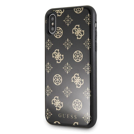 Guess Double Layer Glitter Case Peony G - iPhone Xs / X Case (Black)