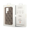 Guess 4G Charms Kollektion - Samsung Galaxy S24 Ultra Tasche (braun)