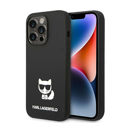 Karl Lagerfeld Choupette Body - Hülle für iPhone 14 Pro (Schwarz)
