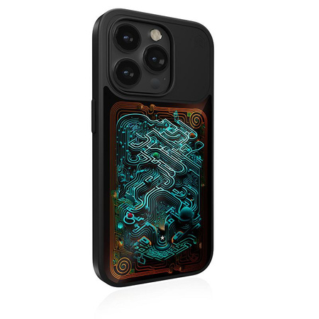 STM Reveal Warm MagSafe - Anti-stressz tok iPhone 15 Pro készülékhez (Black Realm)
