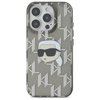 Karl Lagerfeld IML Karl Head Electroplated - iPhone 16 Pro Tasche (schwarz)
