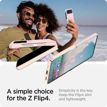 Spigen Airskin - pouzdro pro Samsung Galaxy Z Flip 4 (růžové)