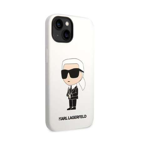 Karl Lagerfeld Silicone NFT Ikonik - Case for iPhone 14 Plus (White)