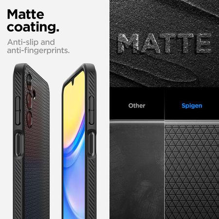 Spigen Liquid Air - Etui pour Samsung Galaxy A15 4G/5G (Noir mat)