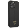 Silikonové pouzdro Guess s trojúhelníkovým logem - iPhone 13 Pro Max (černé)