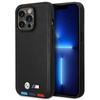 BMW Leather Hot Stamp Tricolor – Etui iPhone 14 Pro Max (Czarny)
