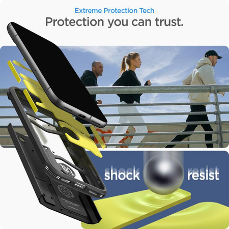Spigen Tough Armor - Gehäuse für Google Pixel 8A (Schwarz)