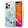 Pouzdro Guess Liquid Glitter 4G Big Logo - iPhone 13 Pro Max (modré)