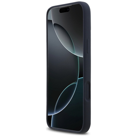 Red Bull Silikonhülle mit übergroßem vertikalem Logo und MagSafe-Vertikalverschluss – iPhone 17 Pro Max Hülle (Marineblau)