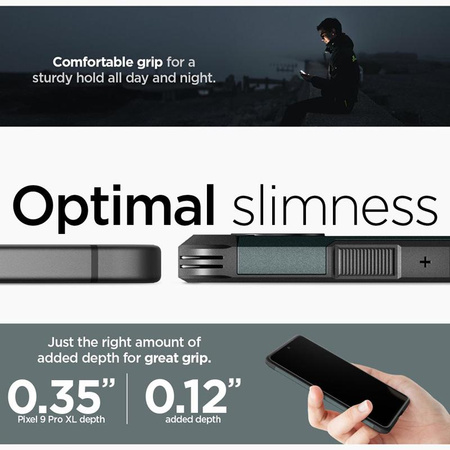 Spigen Tough Armor - Pouzdro pro Google Pixel 9 Pro XL (Abyss Green)