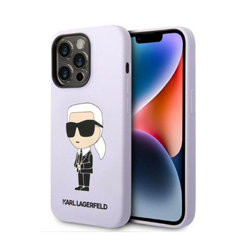Karl Lagerfeld Silicone NFT Ikonik - iPhone 14 Pro Case (violet)