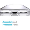 Speck Presidio Perfect-Clear - Coque pour iPhone SE (2022 / 2020) / 8 / 7 avec revêtement MICROBAN (transparent)