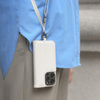 Moshi Overture MagSafe - 3-in-1-Ledertasche mit Flip-Cover iPhone 15 (Eggnog White)