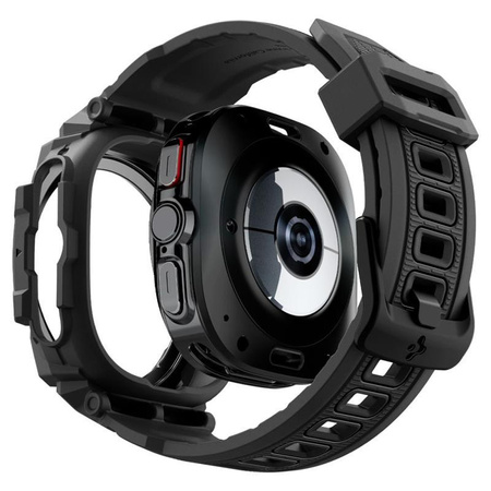 Spigen Rugged Armor Pro - Armband + Hülle für Samsung Galaxy Watch Ultra 47 mm (2025/2024) (Matt Schwarz)