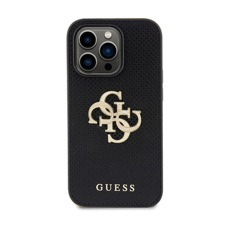 Guess Perforated 4G Glitter - iPhone 15 Pro Case (black)