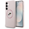 Karl Lagerfeld Silikon Karl & Choupette Heads MagSafe – Hülle Samsung Galaxy S25 FE (rosa)