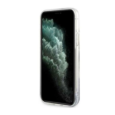 Karl Lagerfeld Liquid Glitter NFT Choupette Head - iPhone 12 / iPhone 12 Pro tok (ezüst)