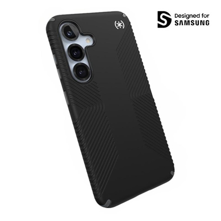 Speck Presidio2 Grip - Samsung Galaxy S25 / S24 Case (Black/Slate Gray/White)
