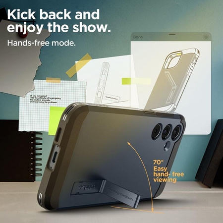 Spigen Tough Armor - Gehäuse für Samsung Galaxy A55 5G (Metall Schiefer)