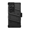 ZIZO BOLT Series - Pancerne etui Samsung Galaxy S22 Ultra ze szkłem 9H na ekran + uchwyt z podstawką (czarny)