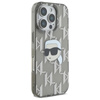 Karl Lagerfeld IML Karl Head Electroplated - iPhone 16 Pro Tasche (schwarz)