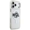 Karl Lagerfeld IML Glitter Karl & Choupette Sketch Logo MagSafe - Case for iPhone 17 Pro Max (transparent)