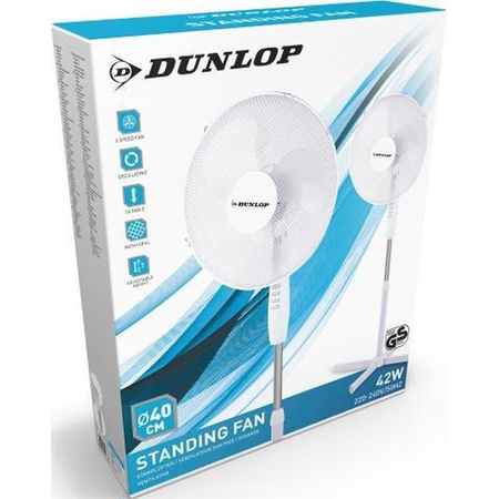 Dunlop - Stojanový / podlahový ventilátor velký (průměr 40 cm)