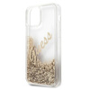 Guess Glitter Vintage Script - Coque iPhone 12 / iPhone 12 Pro (Or)