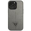 Guess Saffiano Triangle Logo Case - Coque iPhone 13 Pro Case (argent)