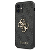 Guess 4G Big Metal Logo - pouzdro pro iPhone 12 mini (šedé)