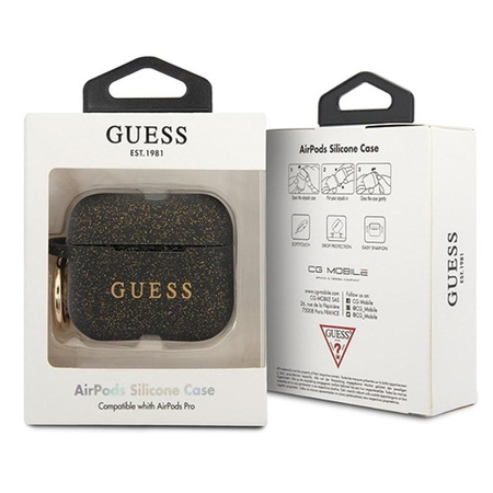 Guess szilikon tok - AirPods Pro tok (fekete)