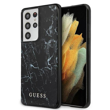 Guess Marble - Samsung Galaxy S21 Ultra Case (black)