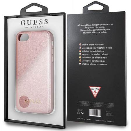 Guess Iridescent - Coque pour iPhone 8 / 7 (or rose)
