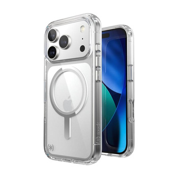 Speck Presidio Perfect Clear MagSafe - iPhone 17 Pro Case (Clear / Silver)