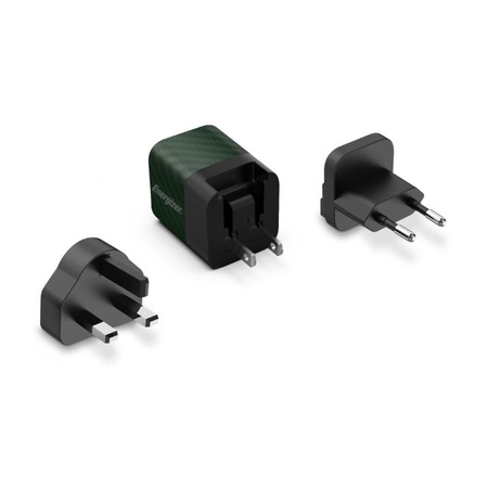 Energizer Ultimate - Multiplug EU / UK / US GaN 20W PD Netzladegerät (Grün)