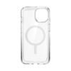 Speck Gemshell + MagSafe - Coque pour iPhone 14 / iPhone 13 avec MICROBAN à moitié (Transparent)