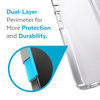Speck Presidio Perfect-Clear + Ombre - Coque pour iPhone 13 avec revêtement MICROBAN (Clear/Atmosphere Fade)