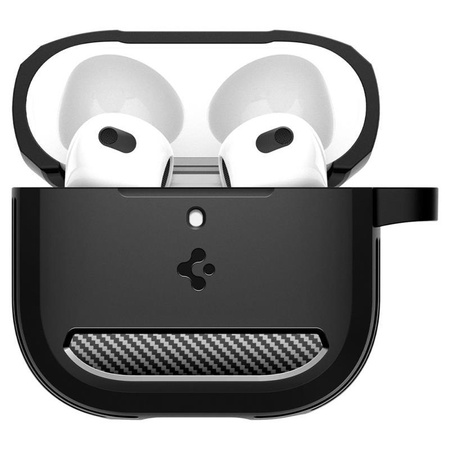 Spigen Rugged Armor - Pouzdro pro Apple AirPods 4 (Matte Black)