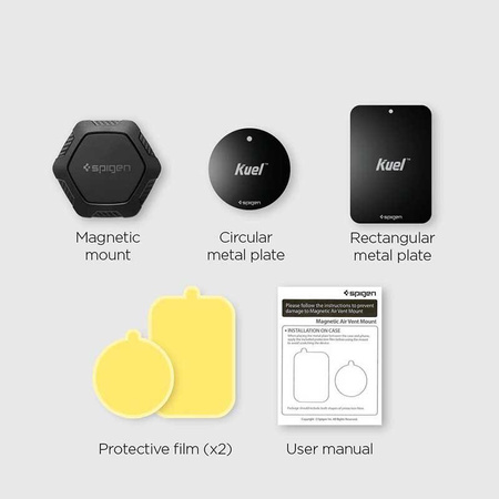 Spigen Magnetický držák do auta QS11 - Držák do auta (černý)