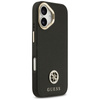 Guess Grained Strass Logo MagSafe - Hülle iPhone 17 (schwarz)