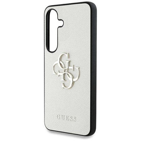 Guess Genarbtes Großes 4G Logo Kleines Klassisches Logo - Tasche für Samsung Galaxy S25 (beige)
