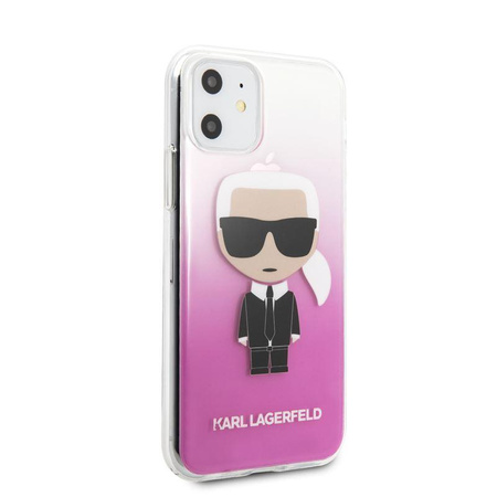 Karl Lagerfeld Iconic Karl Gradient - iPhone 11 tok (rózsaszín)