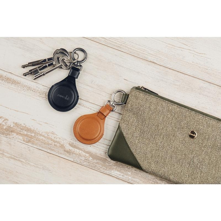 Moshi AirTag Key Ring - Brelok premium do Apple AirTag (Jet Black)