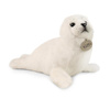 Mascotte foca realistica in peluche Bianco 30 cm Rappa ecologica
