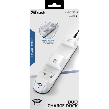 Trust GXT250 - Chargeur pour 2 pads PS5
